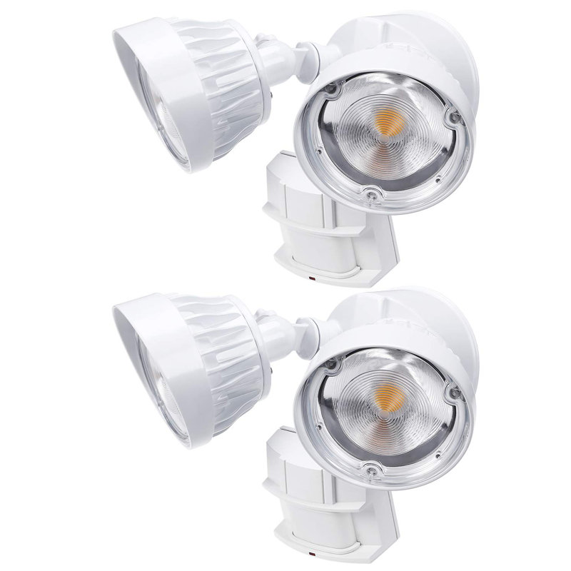 LEONLITE Dual Head 30Watt LED Outdoor Security Flood Light with Motion